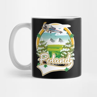 Poland vintage style travel logo Mug